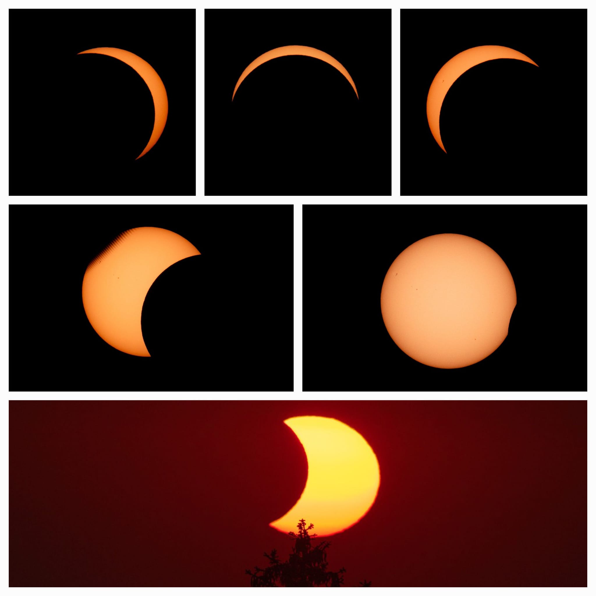 Illustration : L'éclipse vue de Ste-Croix