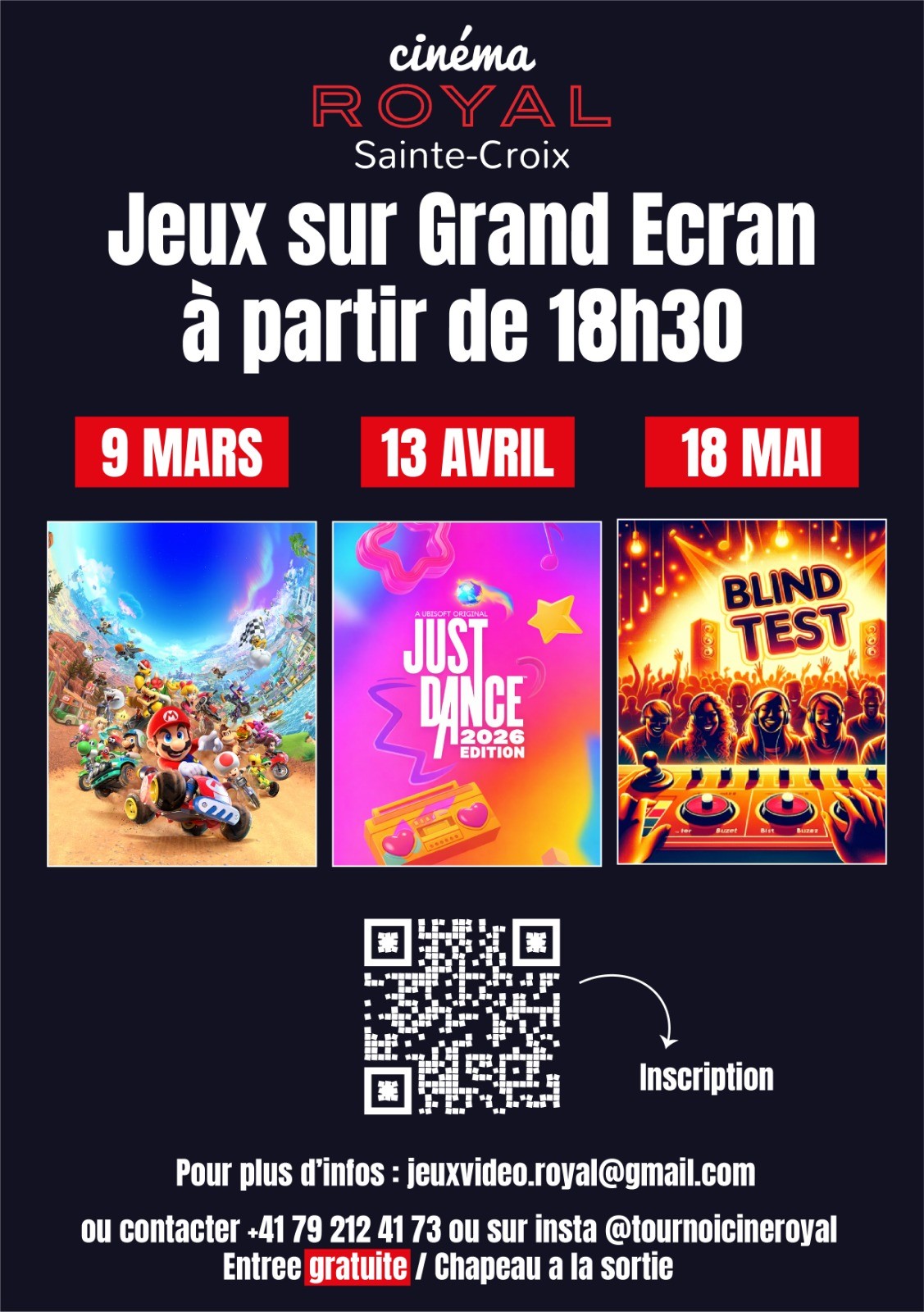 Publicité : SOIREE JEU VIDEO: BLIND TEST LE LUNDI 18 MAI